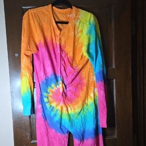 Colorful Tie-Dye Women's Pajama Set